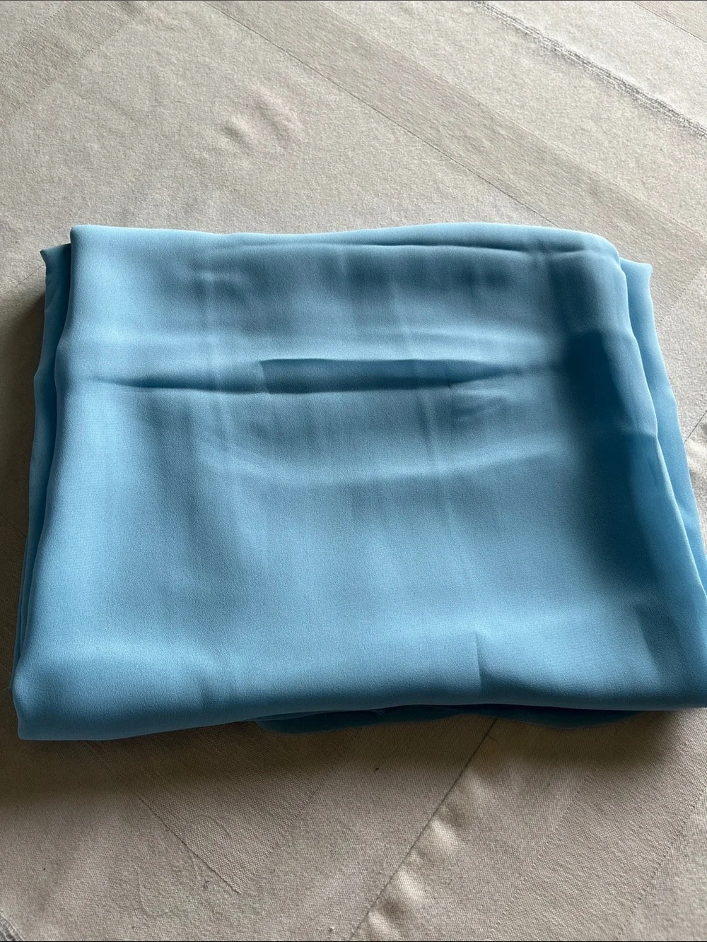 Light Blue Chiffon Fabric 2 Yards